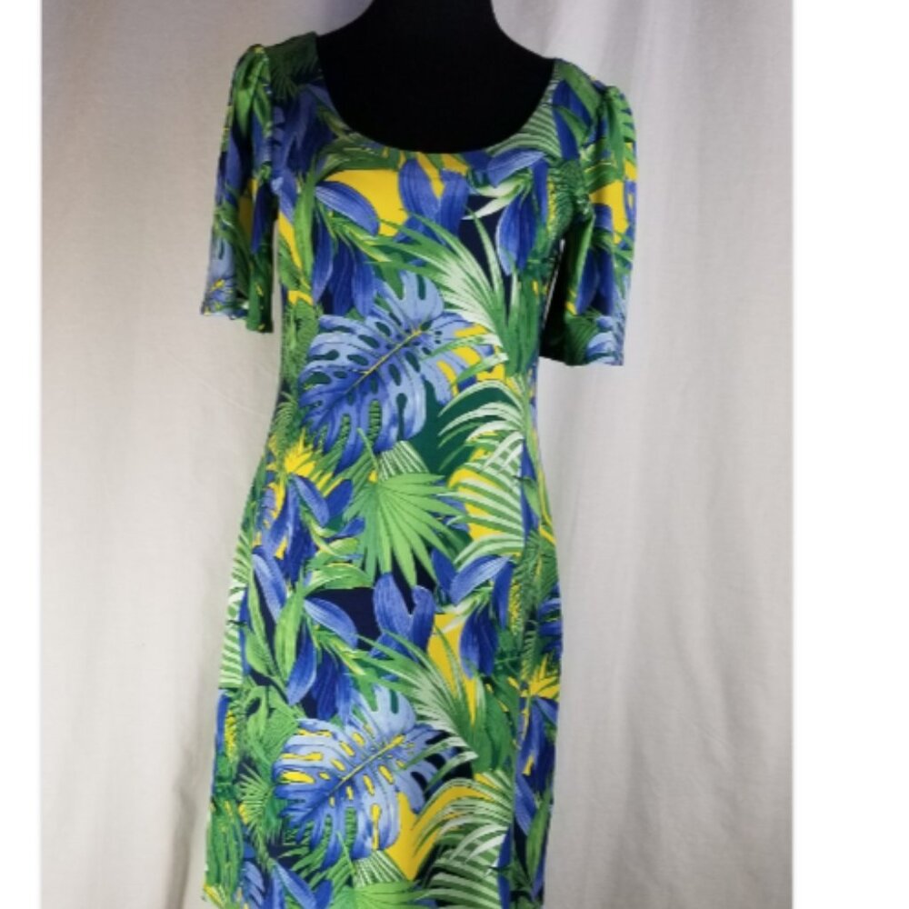 Tommy Bahama Paradisa Dress Scoop Neck Butterfly Sleeve Sz S NWT
